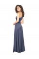 One Shoulder Long Silk like Satin Dusk Sleeveless Formal Evening Gown / Prom Dress / Bridesmaid Dress Essex