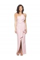 Strapless Long Stretch Crepe Pink Sleeveless Formal Dress / Bridesmaid Dress Essex