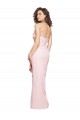 Strapless Long Stretch Crepe Pink Sleeveless Formal Dress / Bridesmaid Dress Essex